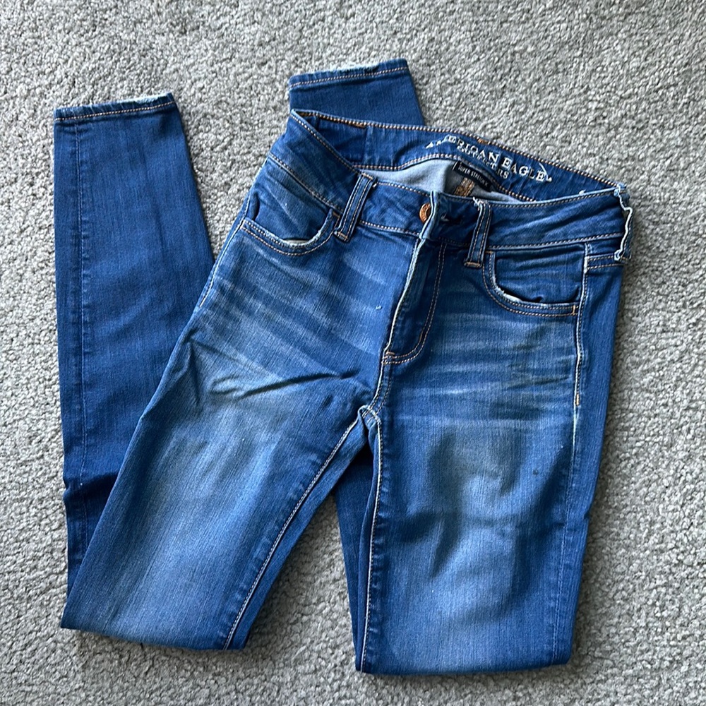 0 regular super stretch American eagle jeggings